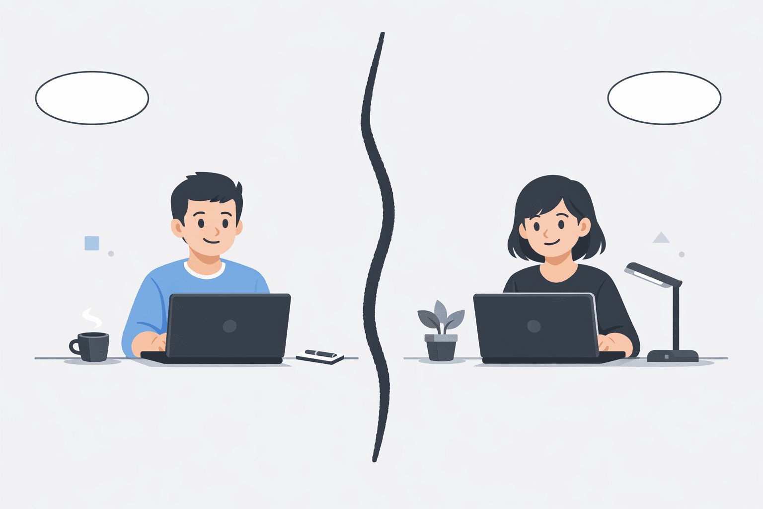 Creatify vs HighReach workspace comparison illustration