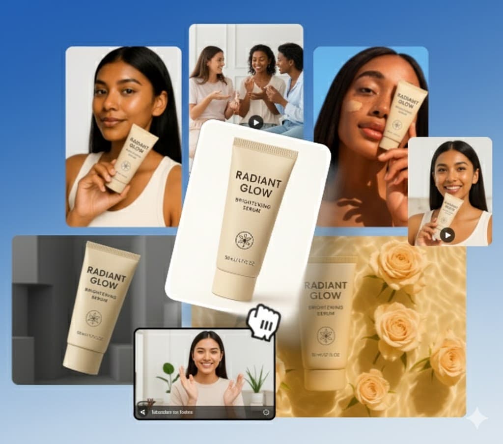 AI Video Ads section visual