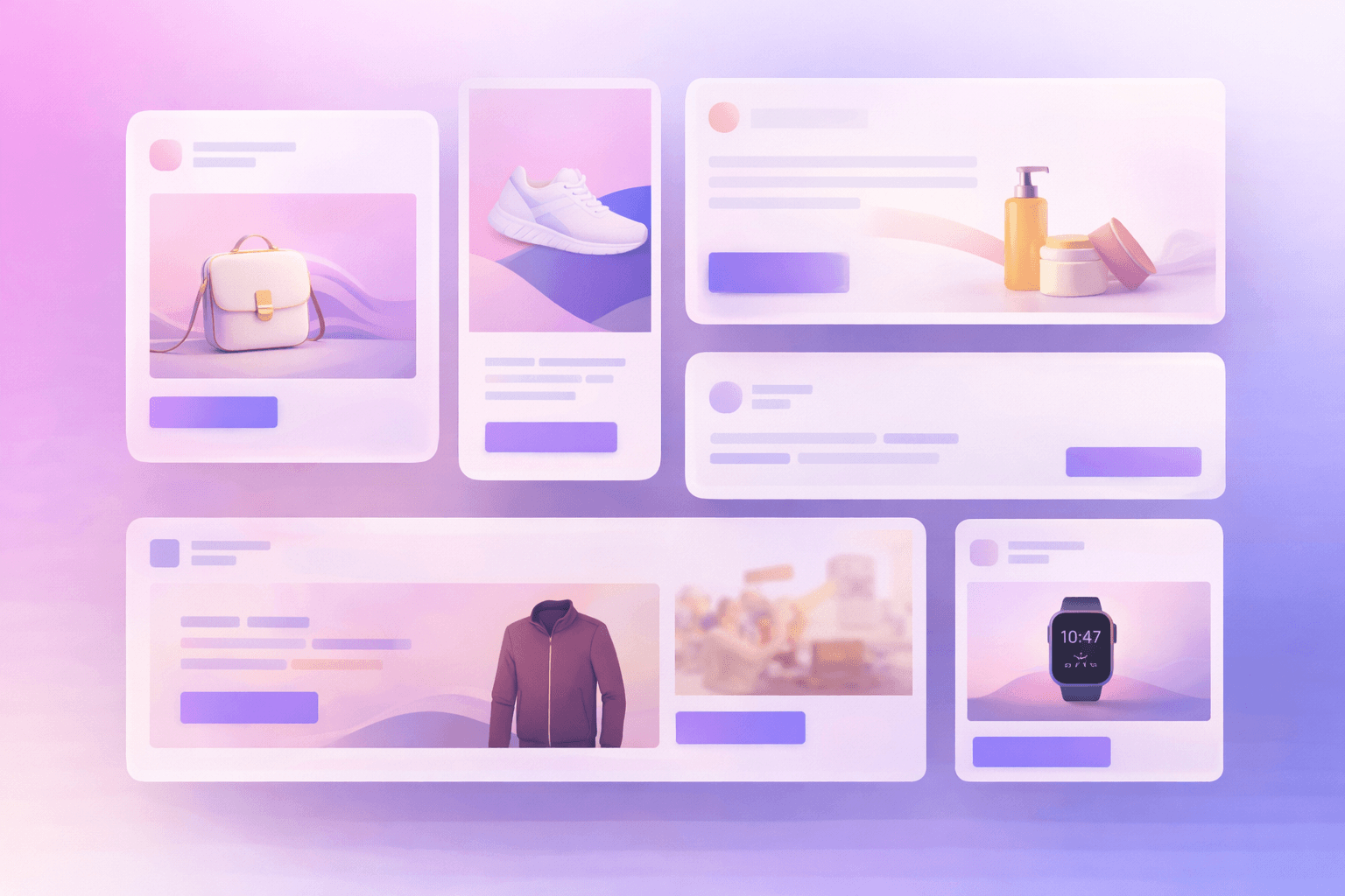 Carousel ad sequence for ecommerce funnel